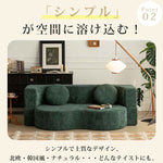 ヴィンテージ風 ファブリックソファーベッド｜圧縮梱包 折りたたみ式 リビング用 hajyt-37