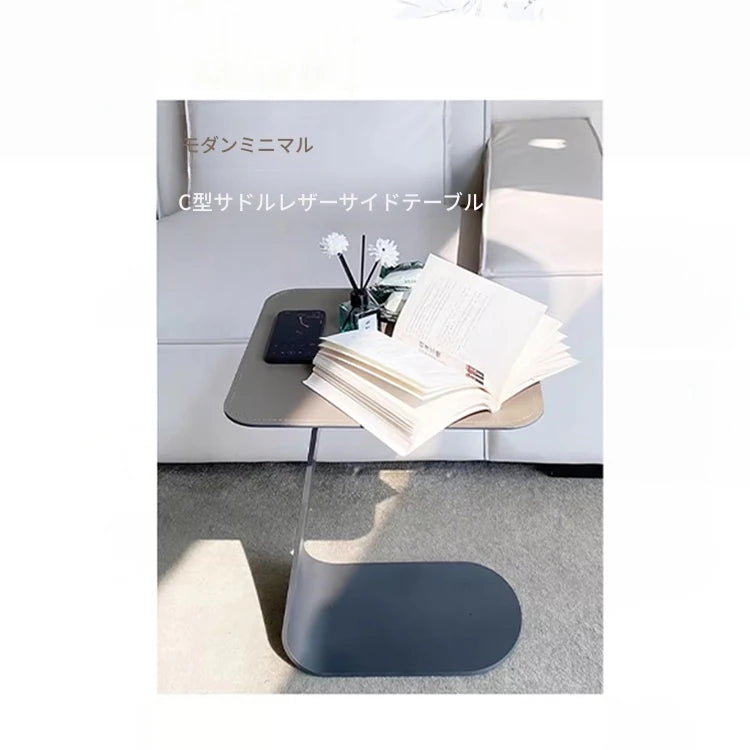 スタイリッシュな合成皮革センターテーブル｜モダンデザインでおしゃれなお部屋に最適なアイテム hakt-5146