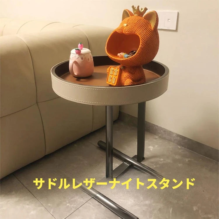 おしゃれな合成皮革＆無垢材センターテーブル - モダンデザインでリビングを彩る卓上家具 hakt-5149