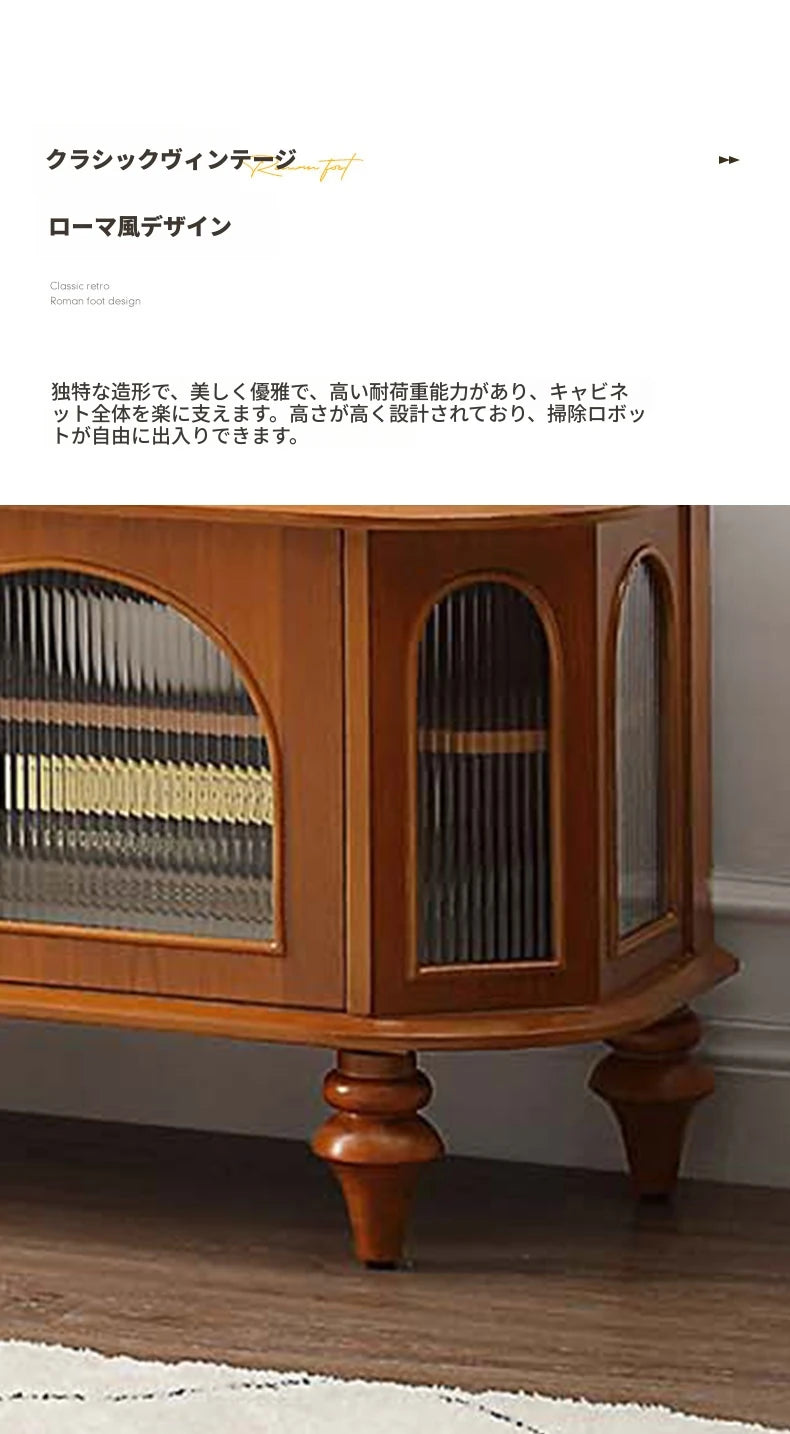 無垢材とガラスのオシャレなテレビ台 - 多層板仕上げ、モダンリビングに最適 halmh-5305