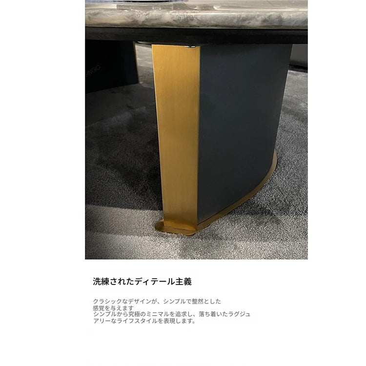 大理石センターテーブル モダンデザイン リビングルーム装飾 高級感溢れるインテリア hbso-3011