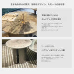 大理石センターテーブル ステンレスベース 多層デザイン 高級感のあるリビング家具 hbso-3014