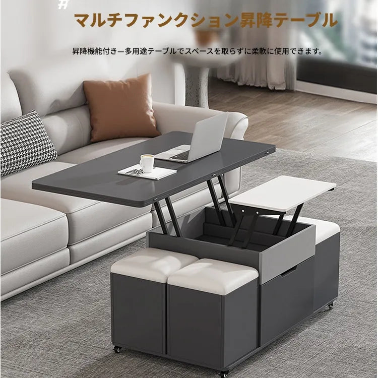 センターテーブル グレー カラー1 合皮 セラミック hbwe-3474