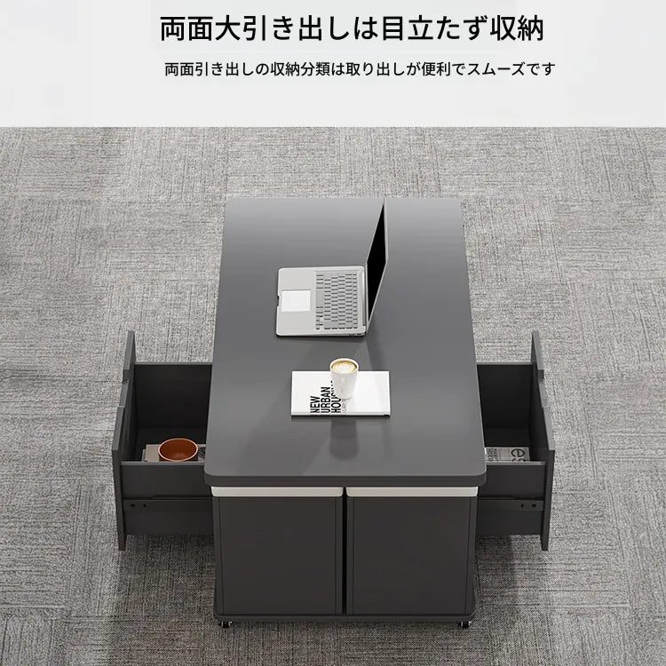 センターテーブル グレー カラー1 合皮 セラミック hbwe-3474