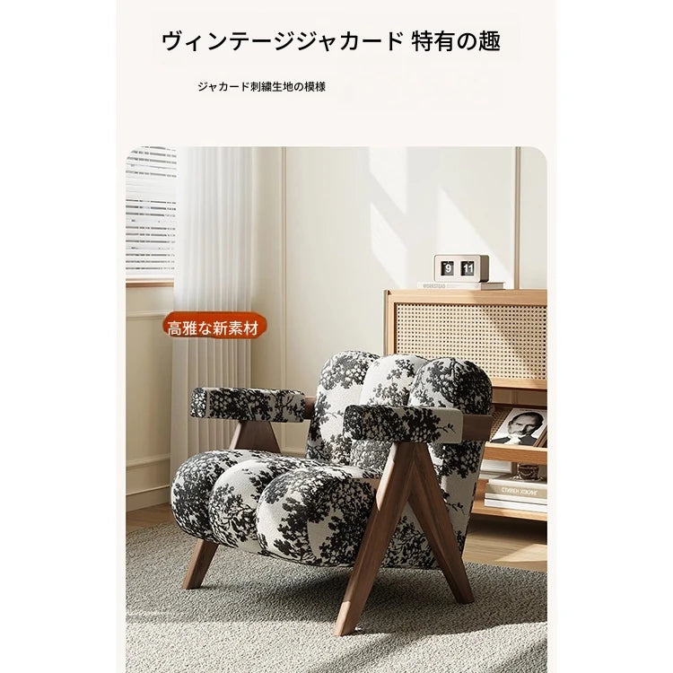 PUレザーと無垢材のデザインチェア - おしゃれなリビングにぴったり！ hch-3089