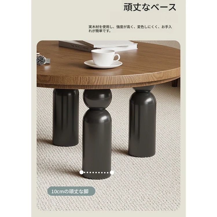 無垢材と多層板のスタイリッシュなセンターテーブル｜モダンデザインのリビング家具 hch-3095
