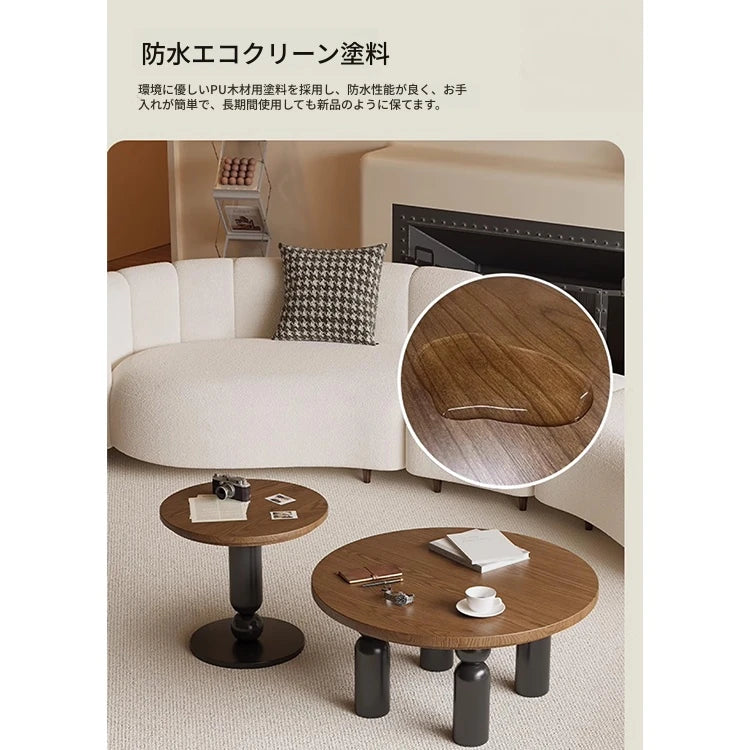 無垢材と多層板のスタイリッシュなセンターテーブル｜モダンデザインのリビング家具 hch-3095