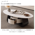 セラミック製 シンプルデザイン センターテーブル - モダンなリビングを彩るおしゃれな家具 hch-3101