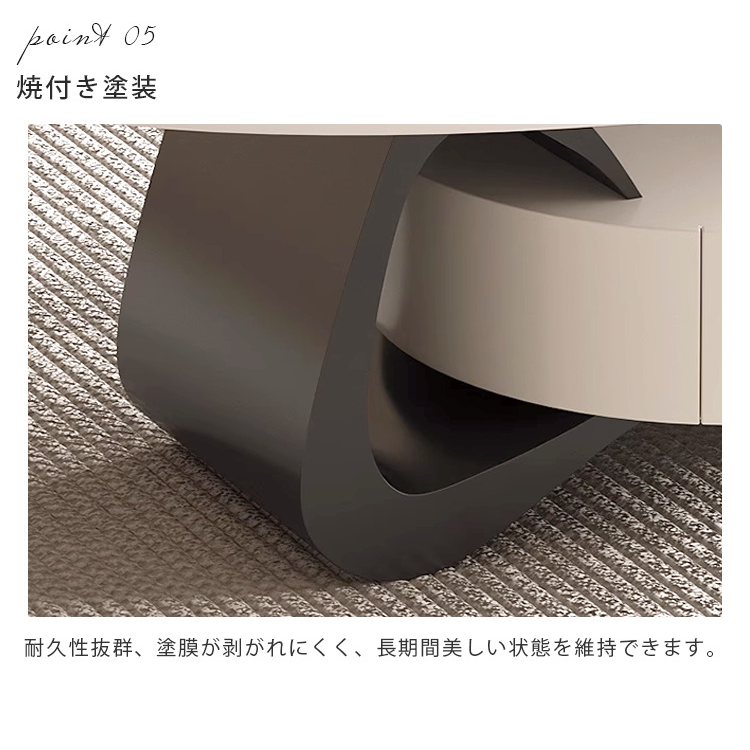 セラミック製 シンプルデザイン センターテーブル - モダンなリビングを彩るおしゃれな家具 hch-3101