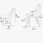 モダンでスタイリッシュな合成皮革チェア – 高級感あふれる快適な座り心地 hfcjp-4002