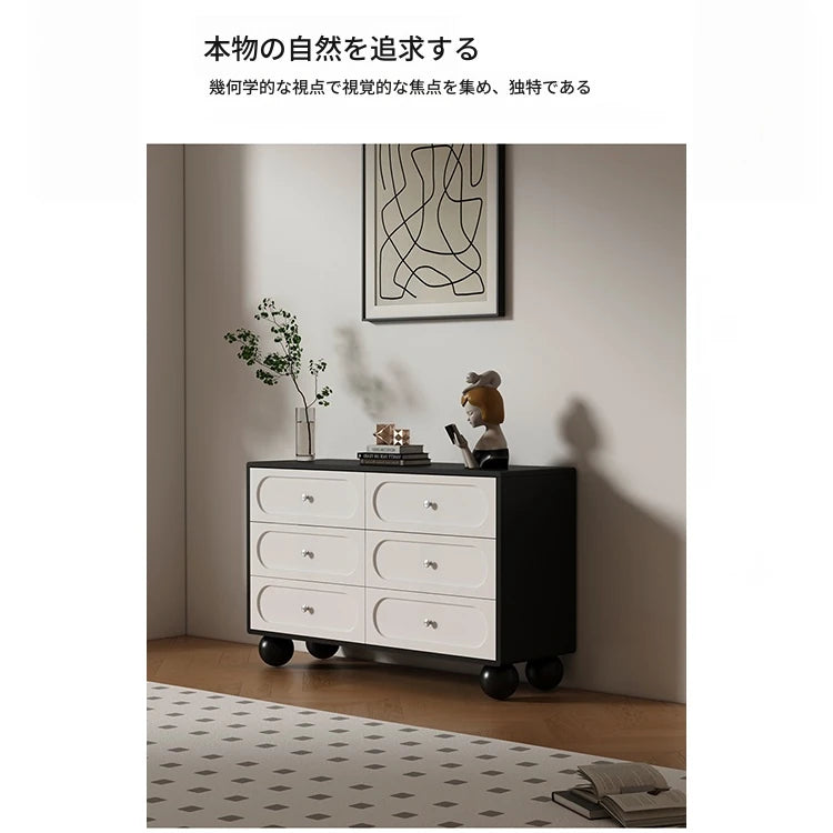 無垢材パイン製シンプルデザインキャビネット｜多層板収納家具｜モダンリビングスタイル hfgxc-4860