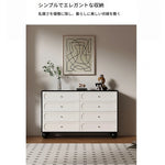 無垢材パイン製シンプルデザインキャビネット｜多層板収納家具｜モダンリビングスタイル hfgxc-4860