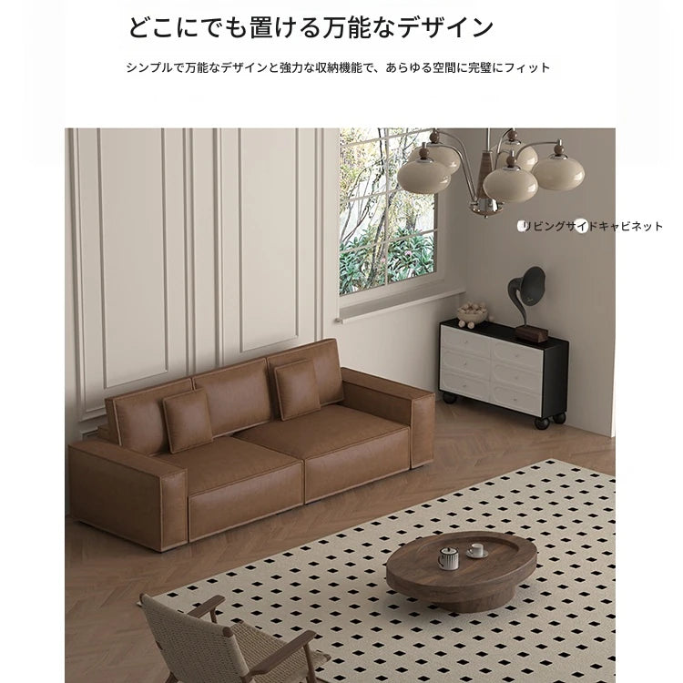 無垢材パイン製シンプルデザインキャビネット｜多層板収納家具｜モダンリビングスタイル hfgxc-4860
