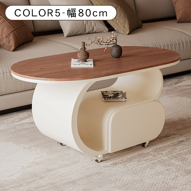 軽ラグジュアリー岩板センターテーブル 現代リビング向け イタリアン北欧風収納付き鉄製サイドテーブル hgf-5379