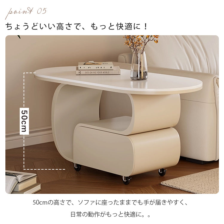 軽ラグジュアリー岩板センターテーブル 現代リビング向け イタリアン北欧風収納付き鉄製サイドテーブル hgf-5379
