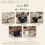 軽ラグジュアリー岩板センターテーブル 現代リビング向け イタリアン北欧風収納付き鉄製サイドテーブル hgf-5379