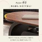 移動式リビングテーブル 家庭用 フレンチ風 ラグジュアリー感 ミニマルデザイン 楕円形 シンプル ワゴン型サイドテーブル hgf-5380