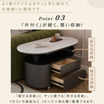 現代シンプル軽ラグジュアリー岩板テーブル 可動式で高級感あるリビングサイドキャビネット hgf-5381