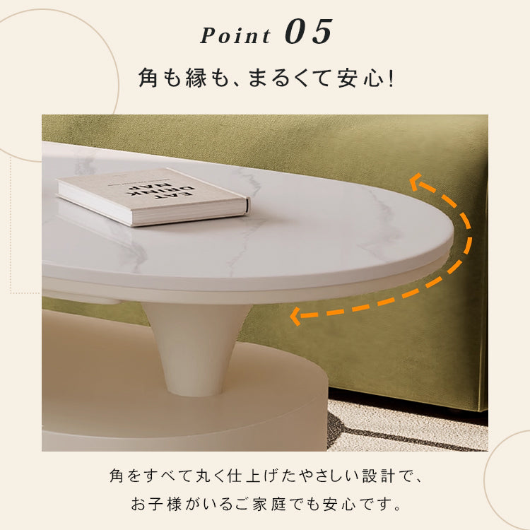 現代シンプル軽ラグジュアリー岩板テーブル 可動式で高級感あるリビングサイドキャビネット hgf-5381