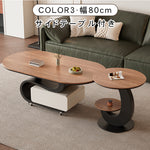 軽ラグジュアリー岩板センターテーブルセット 可動式で高級感あるリビング向け hgf-5382