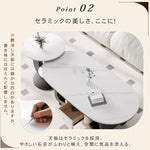 移動式リビングテーブル 家庭用 フレンチ風 ラグジュアリー感 ミニマルデザイン 楕円形 シンプル ワゴン型サイドテーブル hgf-5383