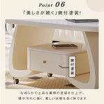 移動式リビングテーブル 家庭用 フレンチ風 ラグジュアリー感 ミニマルデザイン 楕円形 シンプル ワゴン型サイドテーブル hgf-5383