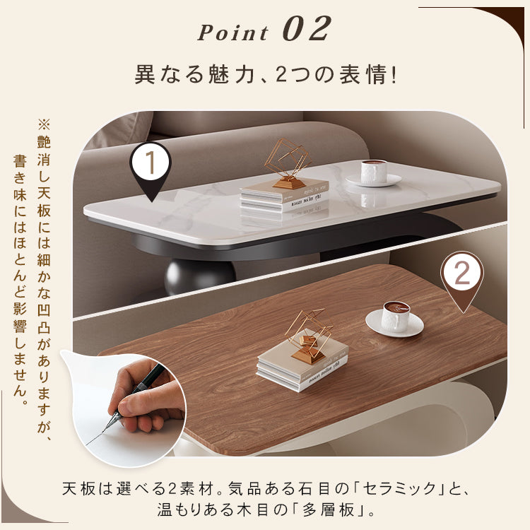 移動式リビングテーブル 家庭用 フレンチ風 ラグジュアリー感 ミニマルデザイン 楕円形 シンプル ワゴン型サイドテーブル hgf-5384