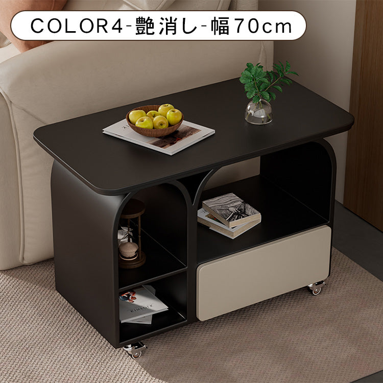 岩板ミニサイドテーブル 小型 ラグジュアリー感 移動式 家庭用 ティーテーブル リビング hgf-5385