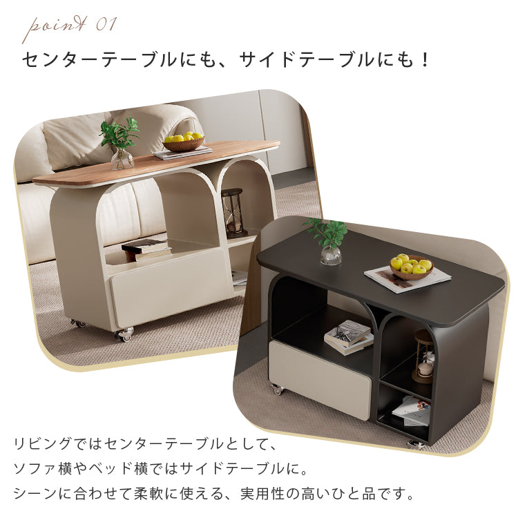 岩板ミニサイドテーブル 小型 ラグジュアリー感 移動式 家庭用 ティーテーブル リビング hgf-5385
