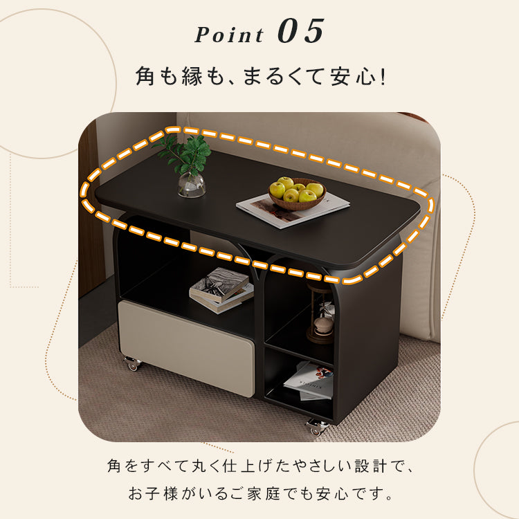 岩板ミニサイドテーブル 小型 ラグジュアリー感 移動式 家庭用 ティーテーブル リビング hgf-5385