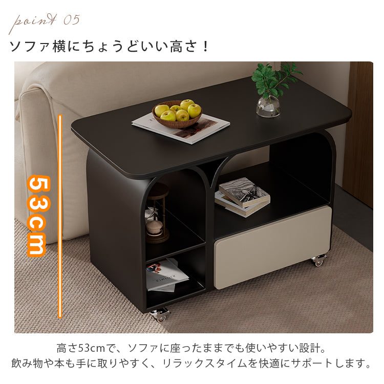 岩板ミニサイドテーブル 小型 ラグジュアリー感 移動式 家庭用 ティーテーブル リビング hgf-5385