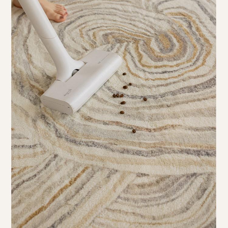 キュートクリーム風 フラワー型 変形ラグ ラグマット フェイクカシミヤ調 カーペット リビング 寝室 厚手 秋冬ラグ おしゃれ hh-05