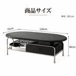ラグジュアリーな空間を演出するステンレス製センターテーブル - スタイリッシュなリビングに最適 hj-4498