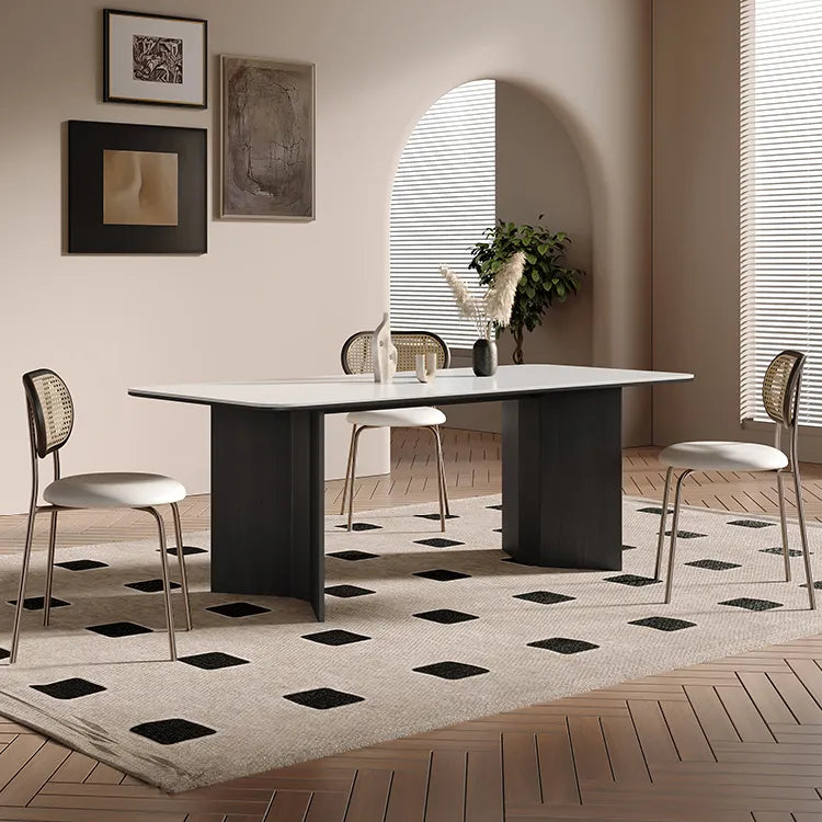 テーブル ホワイト ブラック カラー1 カラー2 カラー3 カラー4 セラミック 多層板 hjj-3640