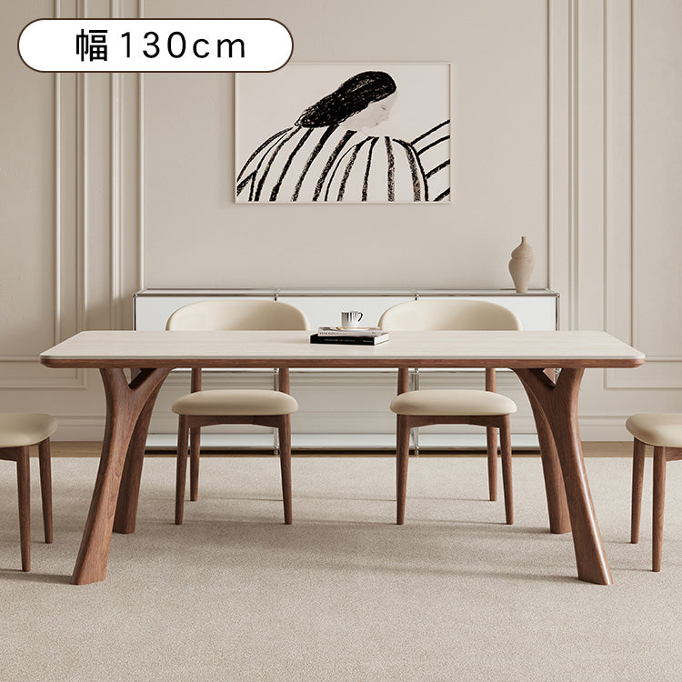 テーブル ベージュ セラミック アッシュ材 多層板 hjj-3641