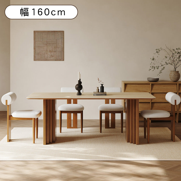 テーブル ベージュ セラミック オーク 多層板 hjj-3643