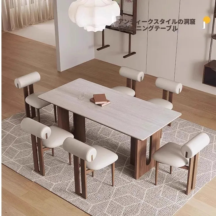 テーブル ベージュ セラミック オーク 多層板 hjj-3645