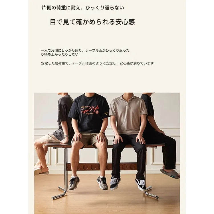 テーブル ホワイト ブラック ベージュ セラミック アッシュ材 多層板 ステンレス hjj-3648