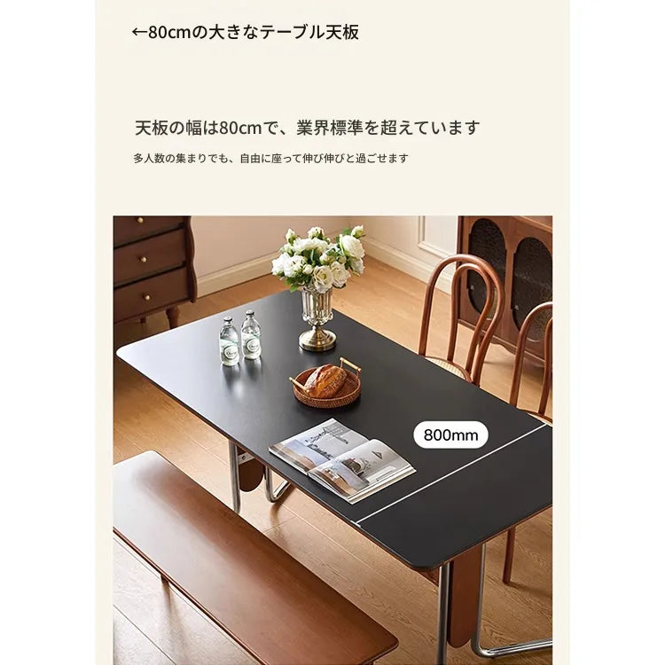 テーブル ホワイト ブラック ベージュ セラミック アッシュ材 多層板 ステンレス hjj-3648
