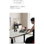 テーブル ホワイト セラミック アッシュ材 多層板 ステンレス hjj-3651