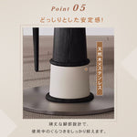 無垢材セラミック天板円形ダイニングテーブル フレンチヴィンテージ風 小さめサイズ リビングダイニング兼用 hjj-3676