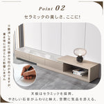 おしゃれなセラミックパイン製テレビ台 - 高級感溢れるデザイン hjl-1180