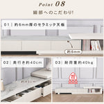 セラミック製高級テレビ台 モダンなデザインと卓越した耐久性 hjl-1182