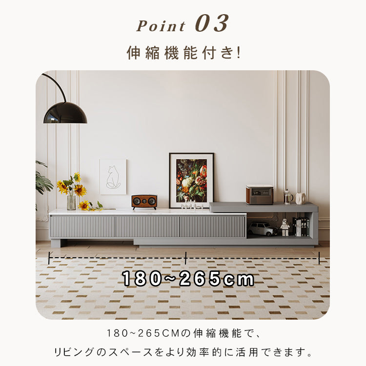 セラミック パイン製の高級テレビ台 | モダンデザイン & 耐久性 hjl-1186