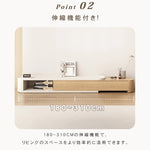 モダンデザイン テレビ台 - 高品質 木製 AV収納ユニット (ブラウン) hjl-1194