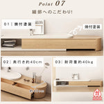 モダンデザイン テレビ台 - 高品質 木製 AV収納ユニット (ブラウン) hjl-1194