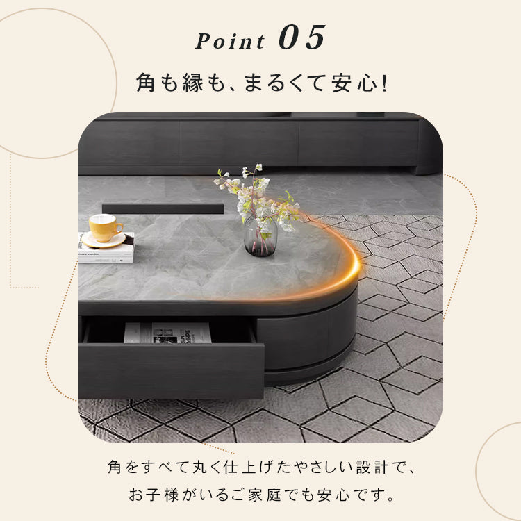 セラミック パイン製モダンセンターテーブル | 高級感あふれるデザイン | リビングルームに最適 hjl-1201