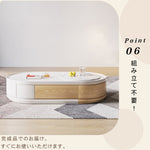 高級セラミック＆パイン材質センターテーブル 現代的なデザイン＆耐久性保障 hjl-1217