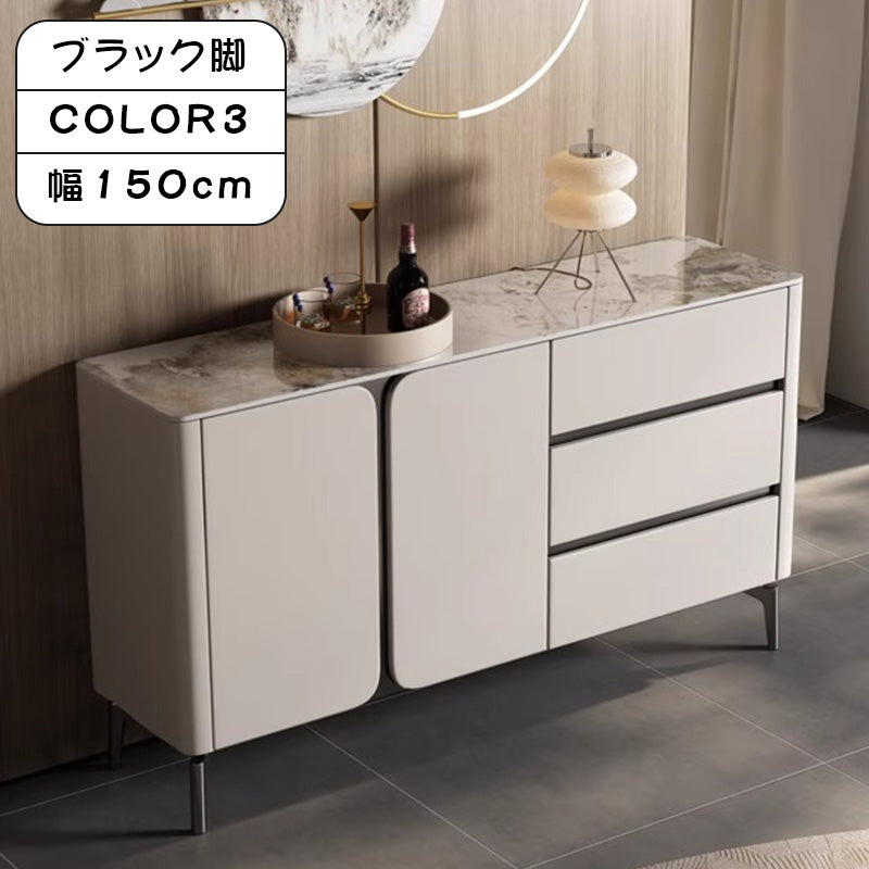 セラミック天板塗装仕上げ収納サイドボードイタリアンモダン hjl-2533