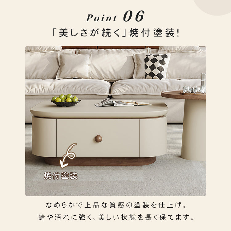 クリーム風スクエアコーヒーテーブルセット リビング用 洞石調セラミック天板 モダンシンプルデザイン hjl-5664